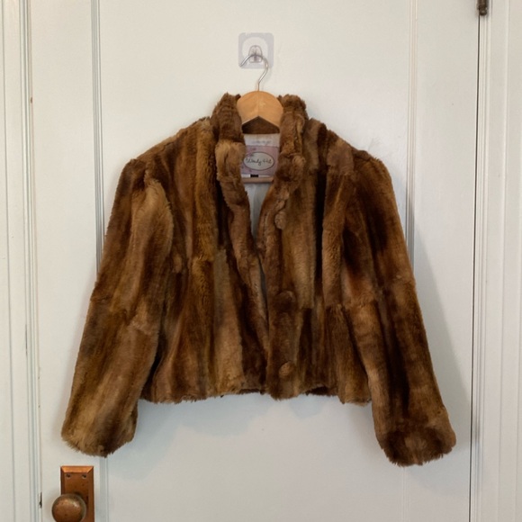 Faux Fur Cropped Jacket - Picture 1 of 8